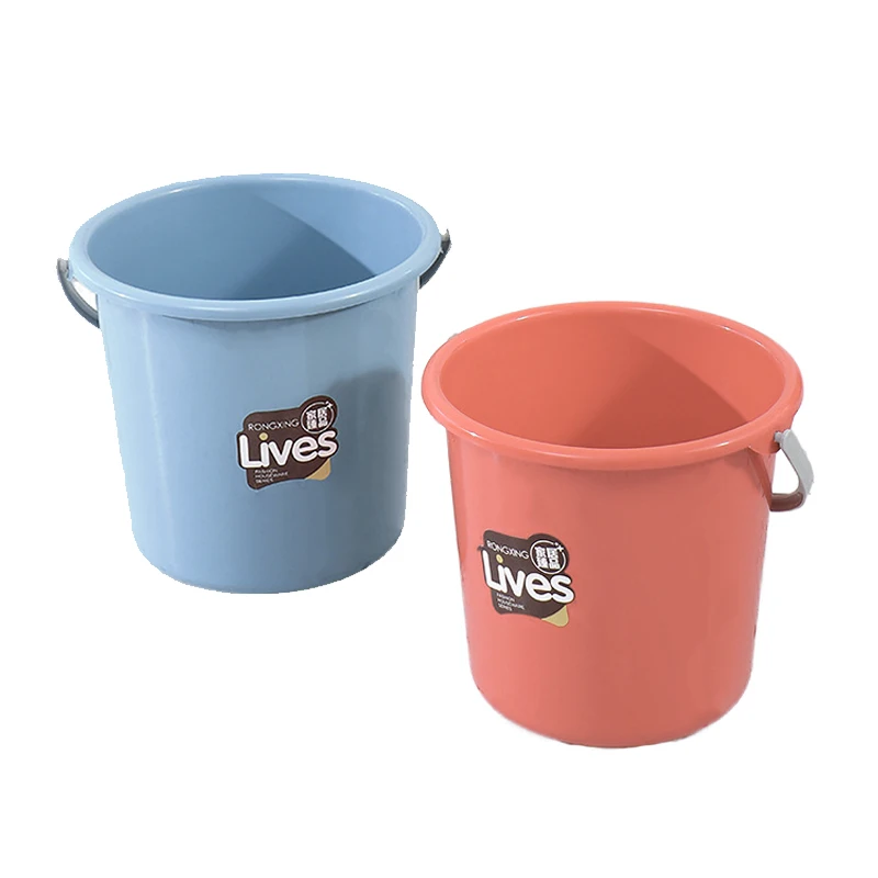Factory Wholesale 10 Gallon 37.5 Liter Plastic Water Bucket With Handle For Household Cleaning