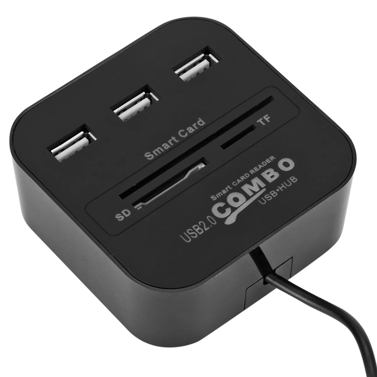 Support smart ID card TF SD MMC Card USB2.0 Hub 3 Port USB HUB Multi USB Splitter Combo Card Reader Driver