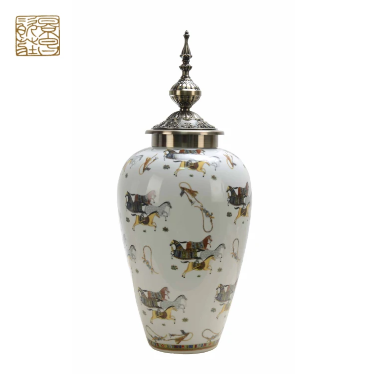 Chinese modern home decoration office hotel restaurant led desk lamp reading porcelain ceramic table lamp