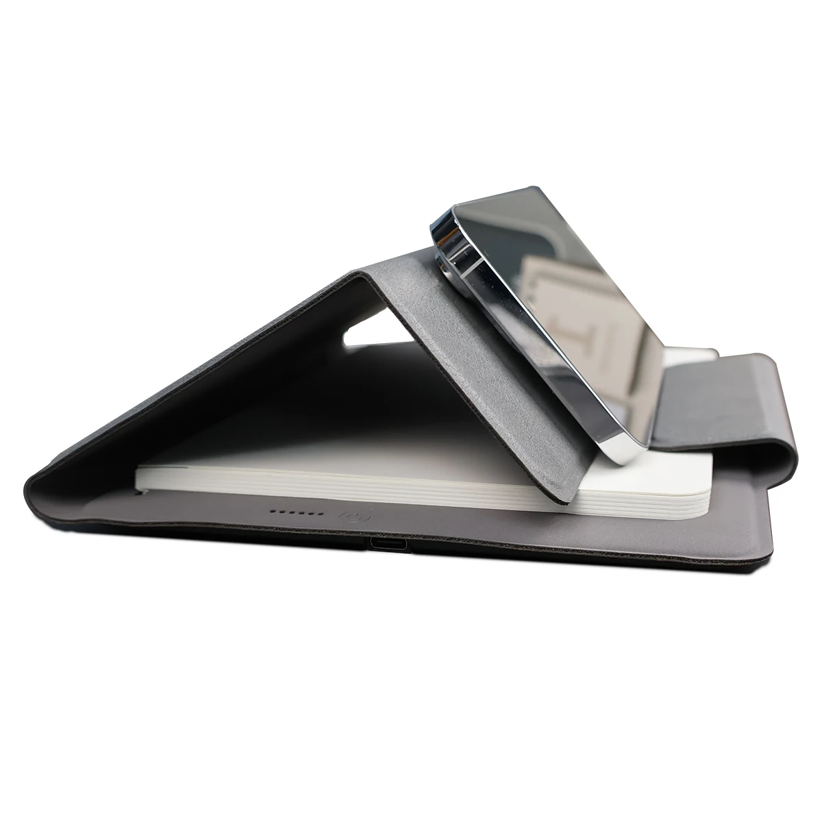 Custom LOGO A5 Size Leather Smart Notebook with Magnetic Buckle and Power Bank Thanksgiving Gift Set