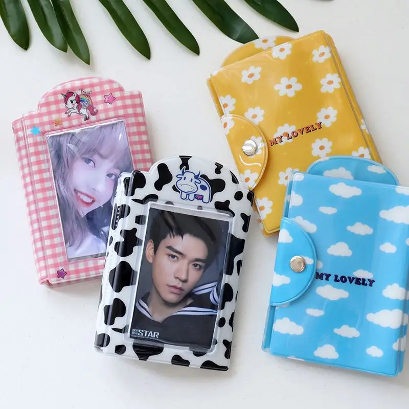 3 дюйм (ов) 32 Фото мой прекрасный кнопки фото держатель Мини Фотоальбом для банковских карт