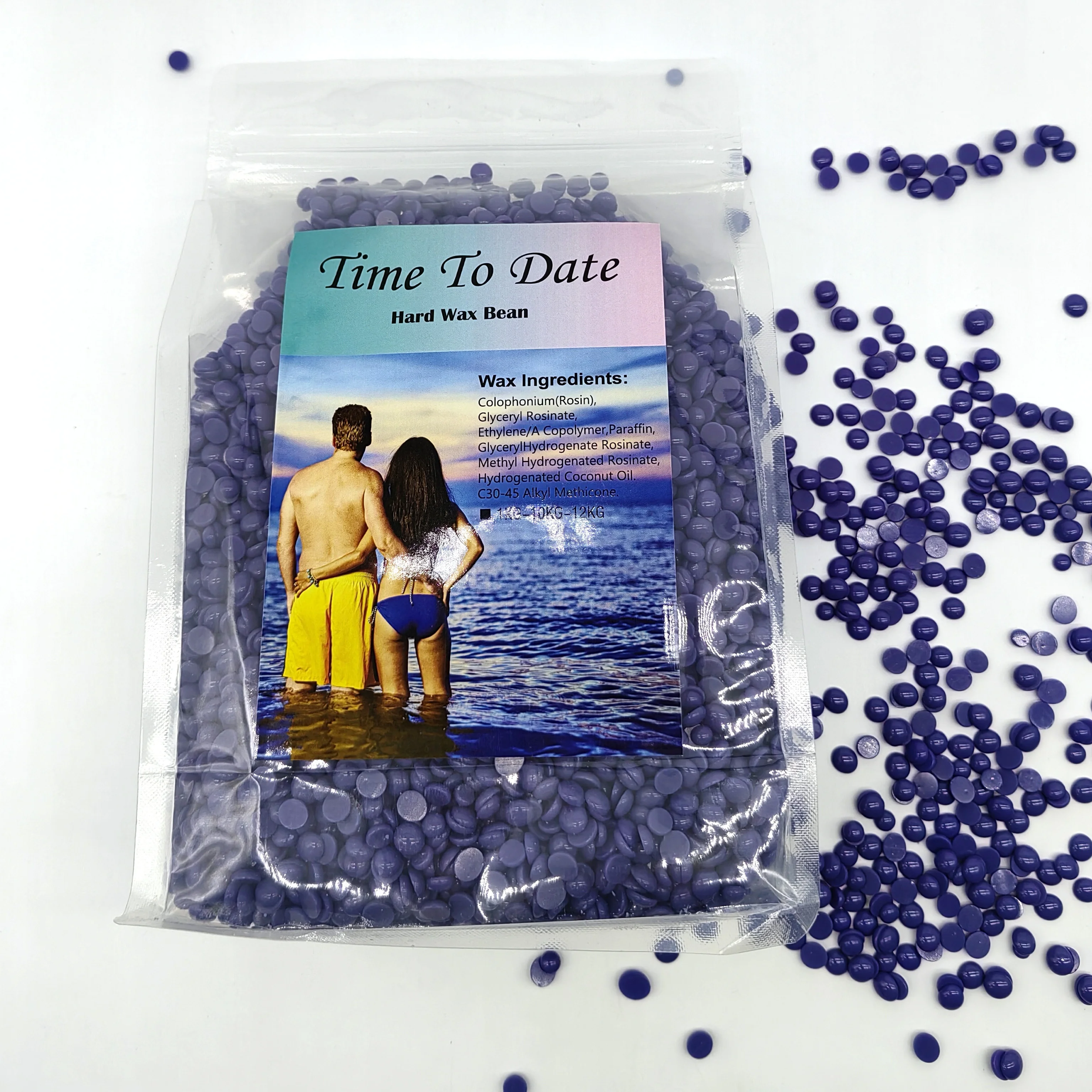 1000g 2.2LB Wax Unisex Brazilian Wax Painless lavender scent spa choice creamy hard wax bean for Easy Hair Removal