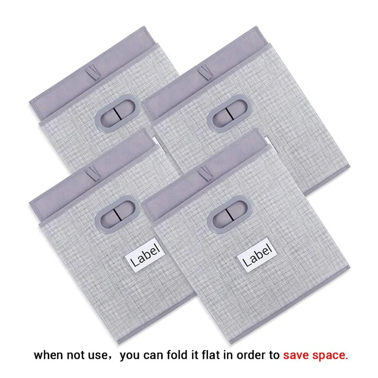 Set of 4 Closet Containers with Sheing Units Clothes Storage Box Set KOREAN Fabric Storage Boxes & Bins Injection Luxury Shoes