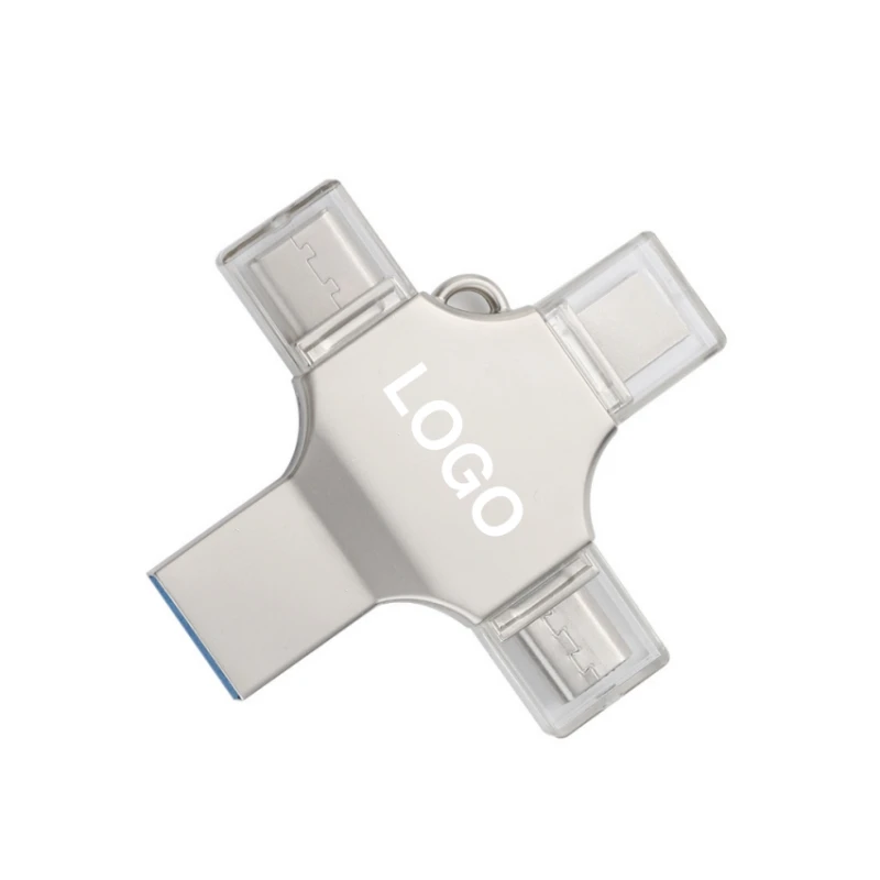 Аксессуары для мобильных телефонов 4 в 1 USB флэш-накопители Type-c Micro Android карта памяти Stick 64 ГБ 128 otg Pen drive 512
