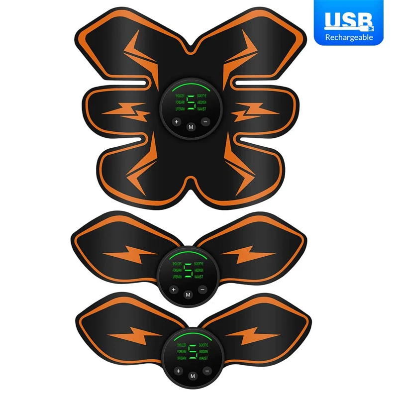 Innovative Massager Tools 2022 Body Ems Muscle Stimulator Machine Products Smart Trainer Color Box Durable Orange OEM Logo