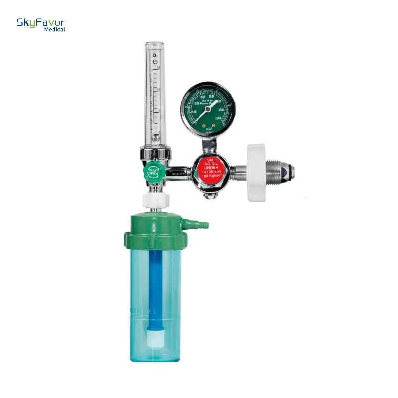 Piston Style  G5/8  Medical flow meter gas regulator with knob