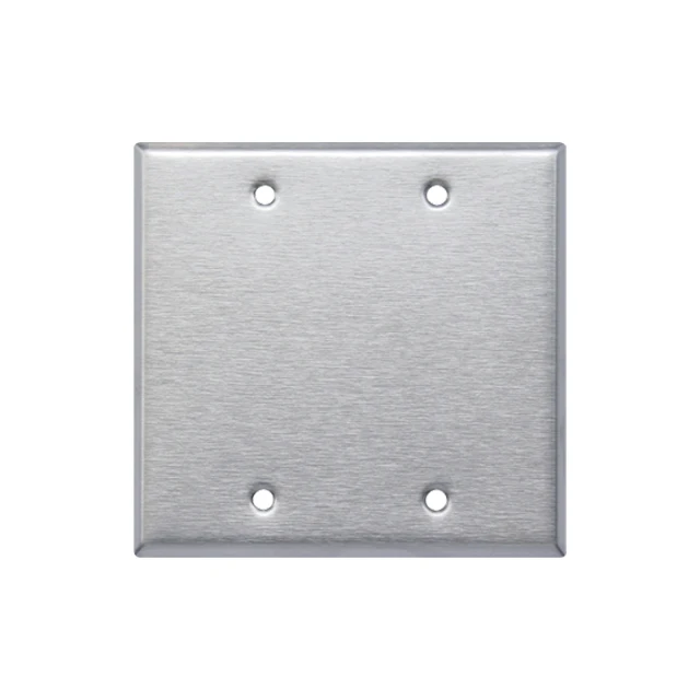 Hooanke 1 2 3 4-Gang Corrosion Resistant 2.15 Receptacle Wallplate Stainless Steel