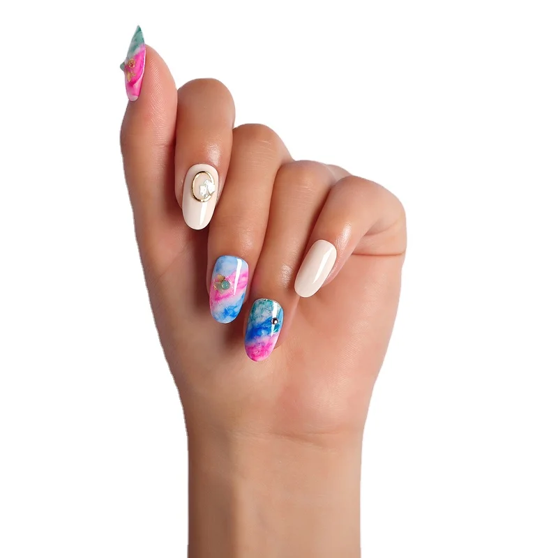 nail art pen Bloom light colors uv cure paints pigment nail polish pen private label