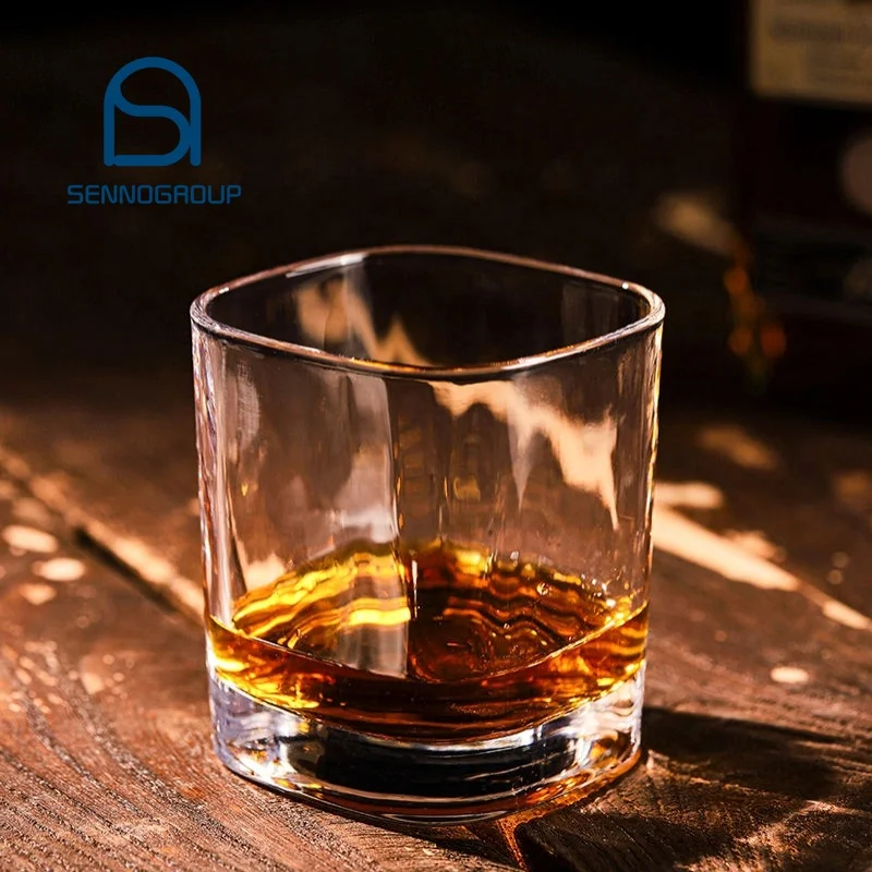 Square Whiskey Glasses Rock Glasses Thick Bottom Whiskey Glass Shot Glasses  For Bar