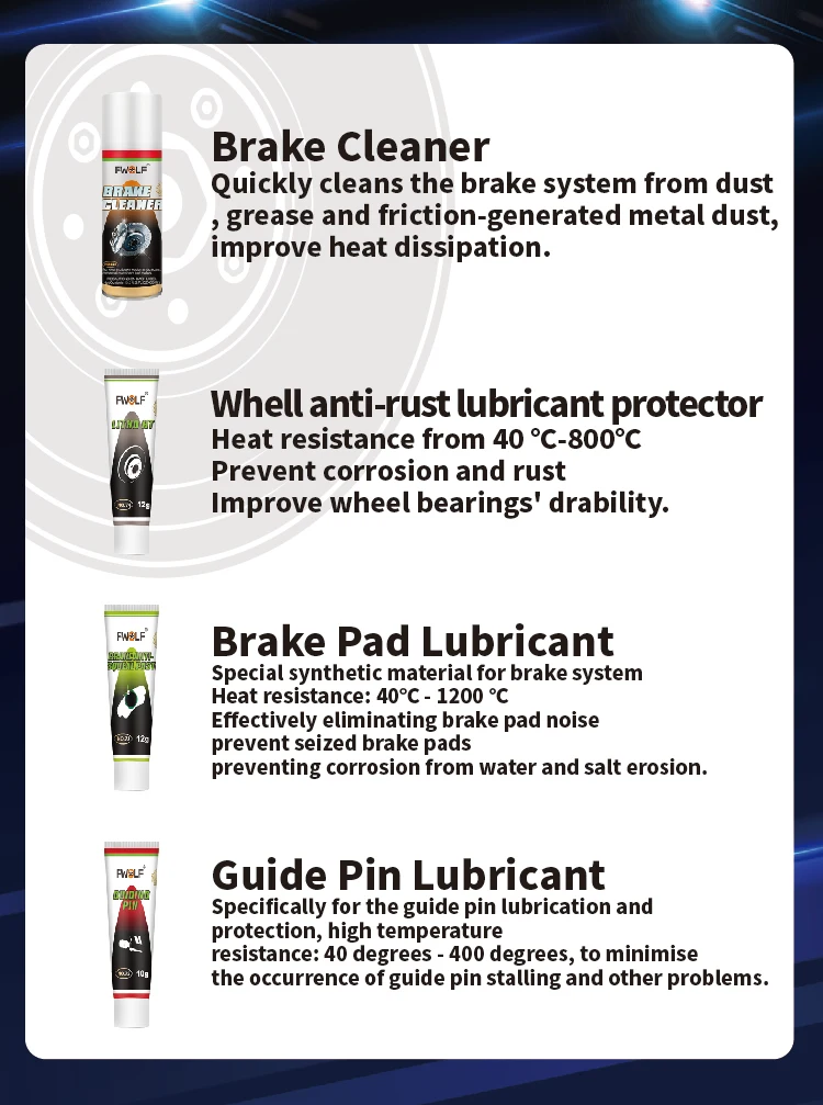 500ml Effective Brake Maintenance Kit with Spray for Vehicle Care Car Care Products
