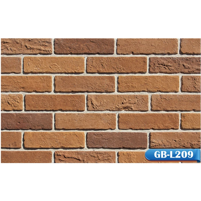 Берик GB-L209 заводской низкая цена Красного глиняного в Дубае поддельные стены кирпичные для оптовой продажи