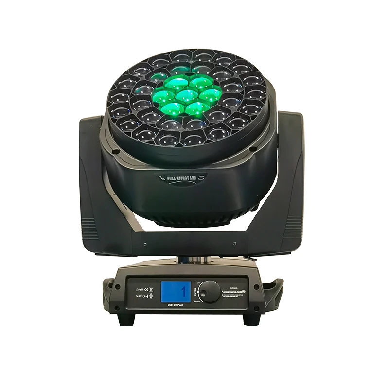 Bee Eyes 37x40W DMX 37*40W RGBW 4in1 Zoom LED Wash Moving Head Light For Disco Bar Nightclub