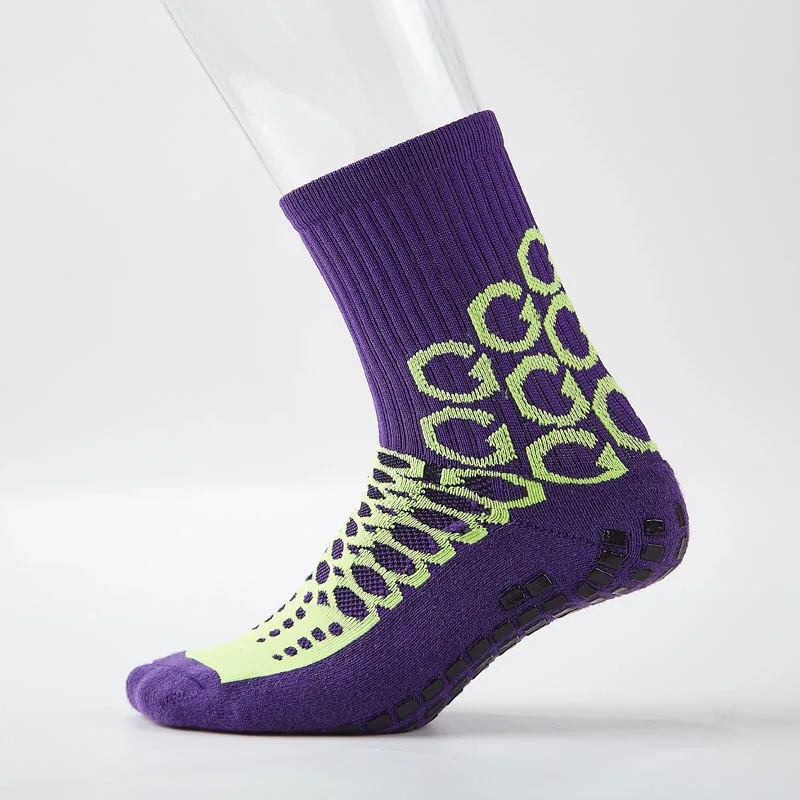Противоскользящие футбольные носки с логотипом производителя нескользящие спортивные