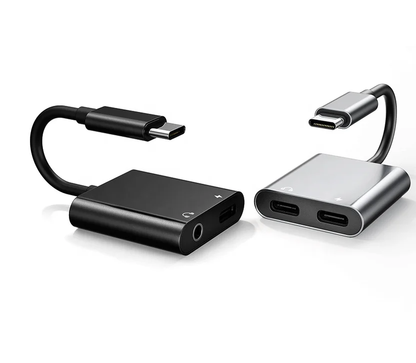 Лидер продаж Amazon, цифровой аудиоадаптер usb-c type-c, зарядка 3,5 мм, зарядный преобразователь для наушников