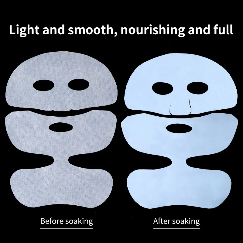 Diy Bio Cellulose Base Material Face Neck Mask Paper 3 Layers Daily Skin Care Firming Lifting Moisturizing Sheet Dry Facial Mask