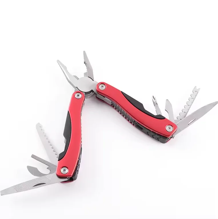 Medium size folding outdoor plier knife function multi tool