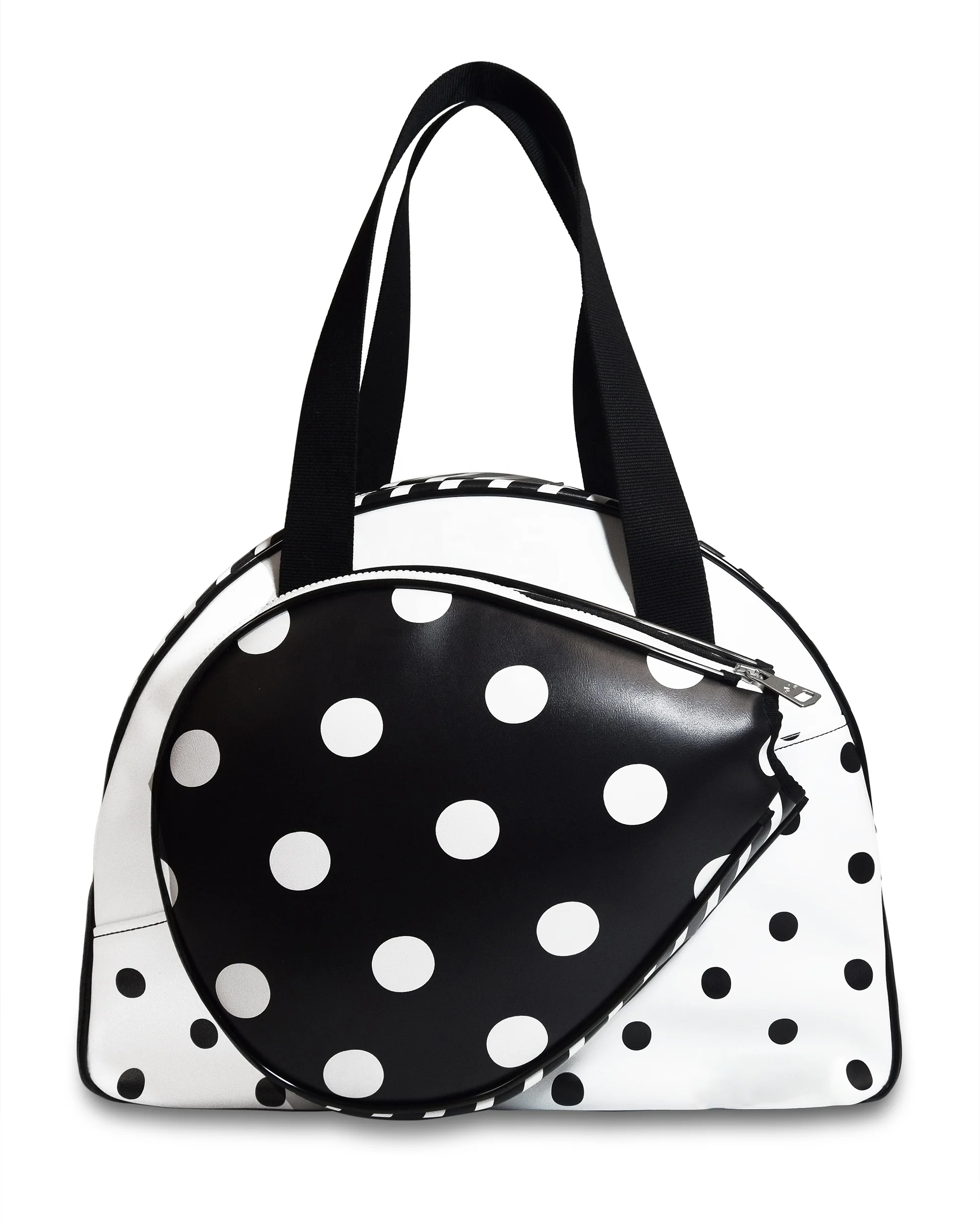 Wholesale PU Leather Padel Racket Tote Custom Printed Fashion Beach Tennis Tote Carry Bag for Girls