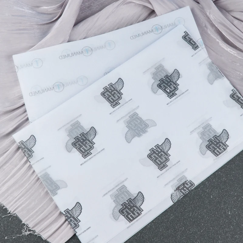 cheap price white flower gift tissue paper packing floral wrapping paper packaging with custom logo for sale