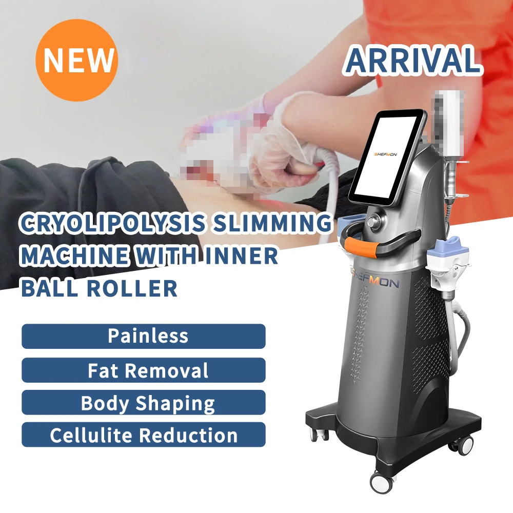 Body Slimming Fat Freezing Machine Beauty Device Cryolipolyse 2 in 1 Cryotherapy Machine With Endo Lymphatic Drainage Machine