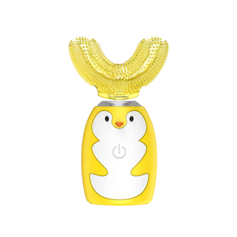 Ultrasonic Electric Toothbrush New Model Ultrasonic Kids Electric Toothbrush U Type Toothbrush IPX7 Waterproof 2-8 Years Old