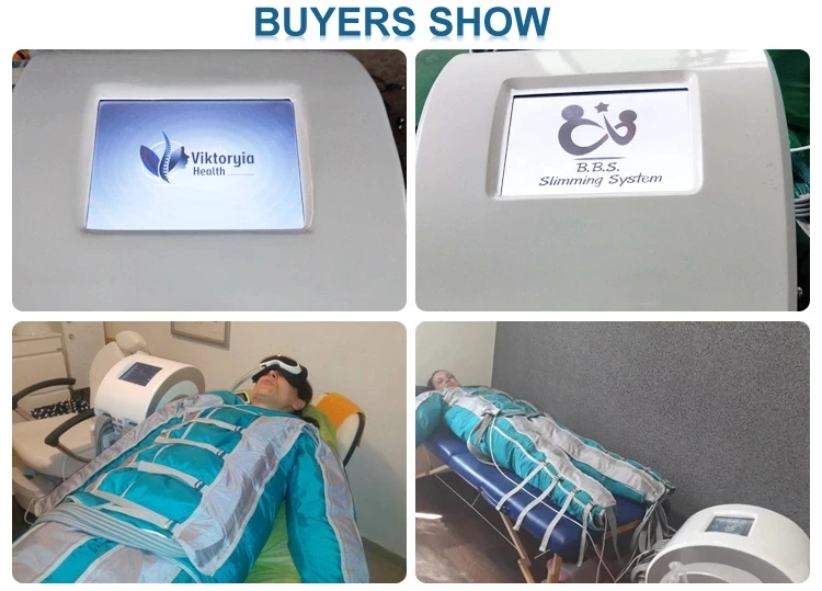 Pressotherapy lymph drainage apparatus on beauty slim cellulite treatment infrared weight loss machine beauty bar