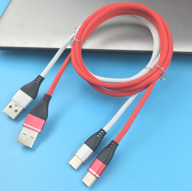 
Clearance sale for new style high quality weave cloth fast charging usb data cable 1m 3ft cables in stock for all kind cellphone 
