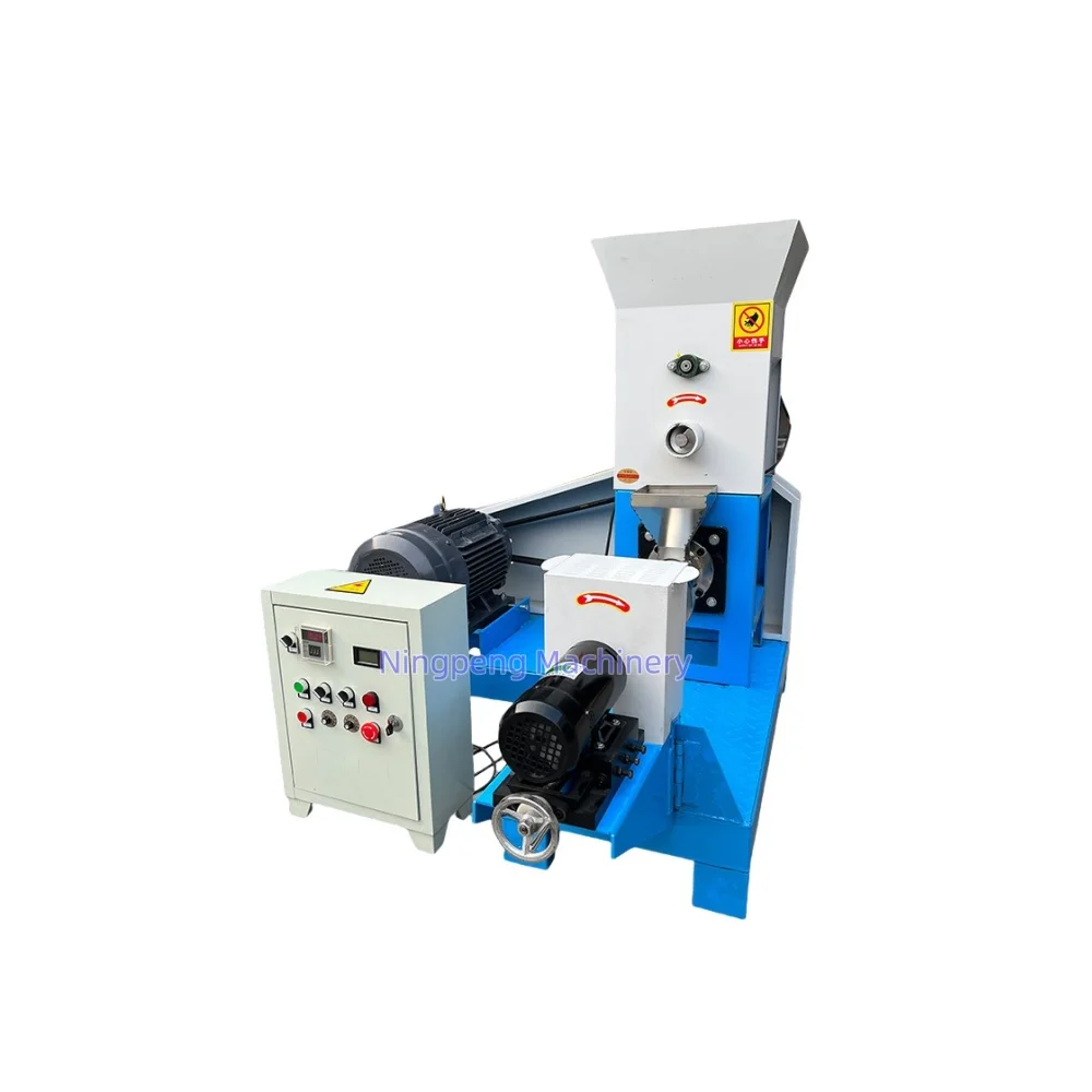 mini extruder for fish food large capacity aquatic feed making machine 150 cold feed extruder new and used machine korea NP
