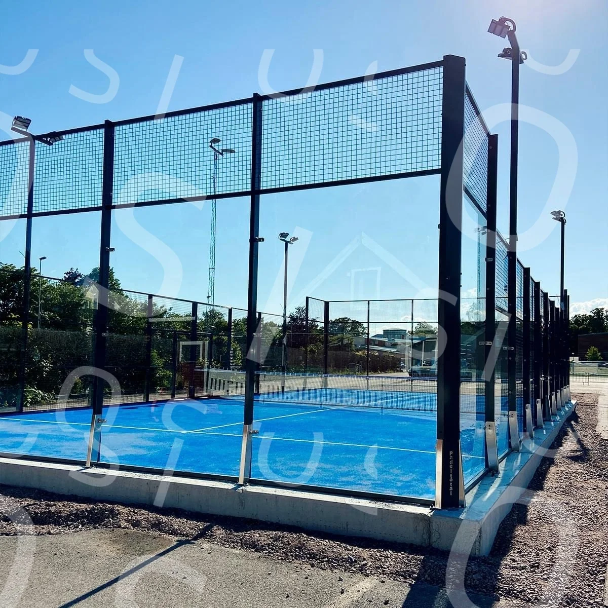 OSI Portable Paddle Tennis Court Professional Made Super Panoramic Paddle Tennis Court With Twice Powder Coating Mixing Zinc