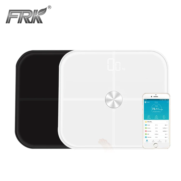 OEM ODM App Бестселлер Премиум светодиодный дисплей частная марка синий зуб тела жира весы