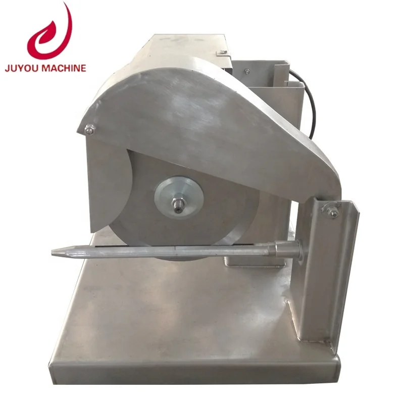 discount manual automatic cooked fresh pork skin food chicken cube claw nuggets cut cutting chopper machine cubes