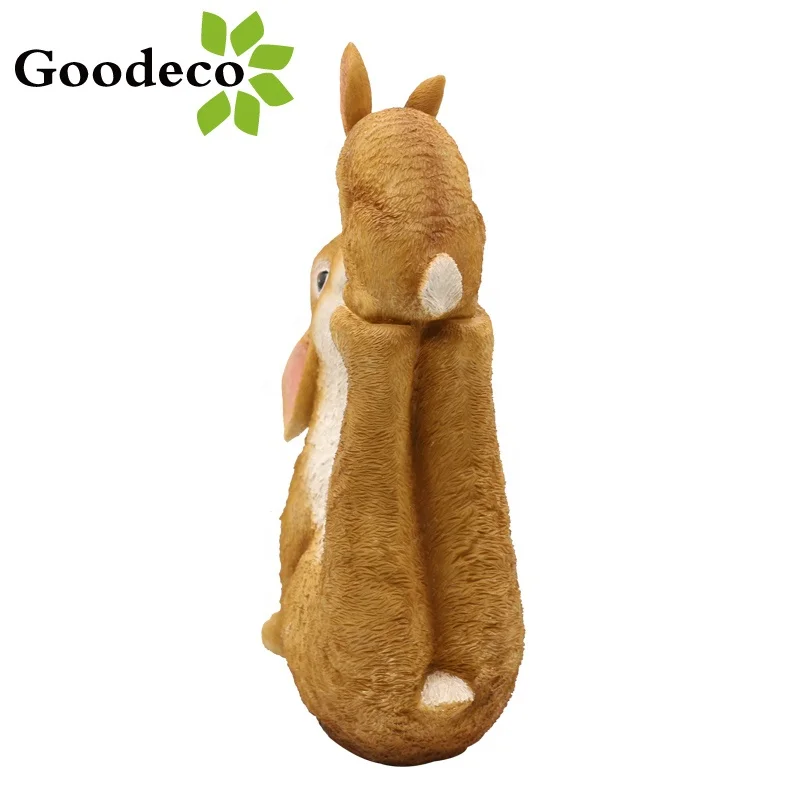 Goodeco Outdoor Sculpture Resin Rabbit Family Ornament Bunny Figurine Family Rabbit Statue