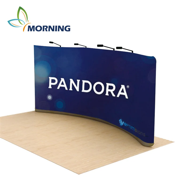 6m exhibition product display LED light indoor  backdrop  company graphic  display