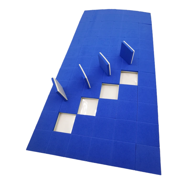 25*25*3+1mm Thickness Blue EVA Rubber With Foam Glass Shipping  Separator Pads Glass Protectors and Shipping Pads