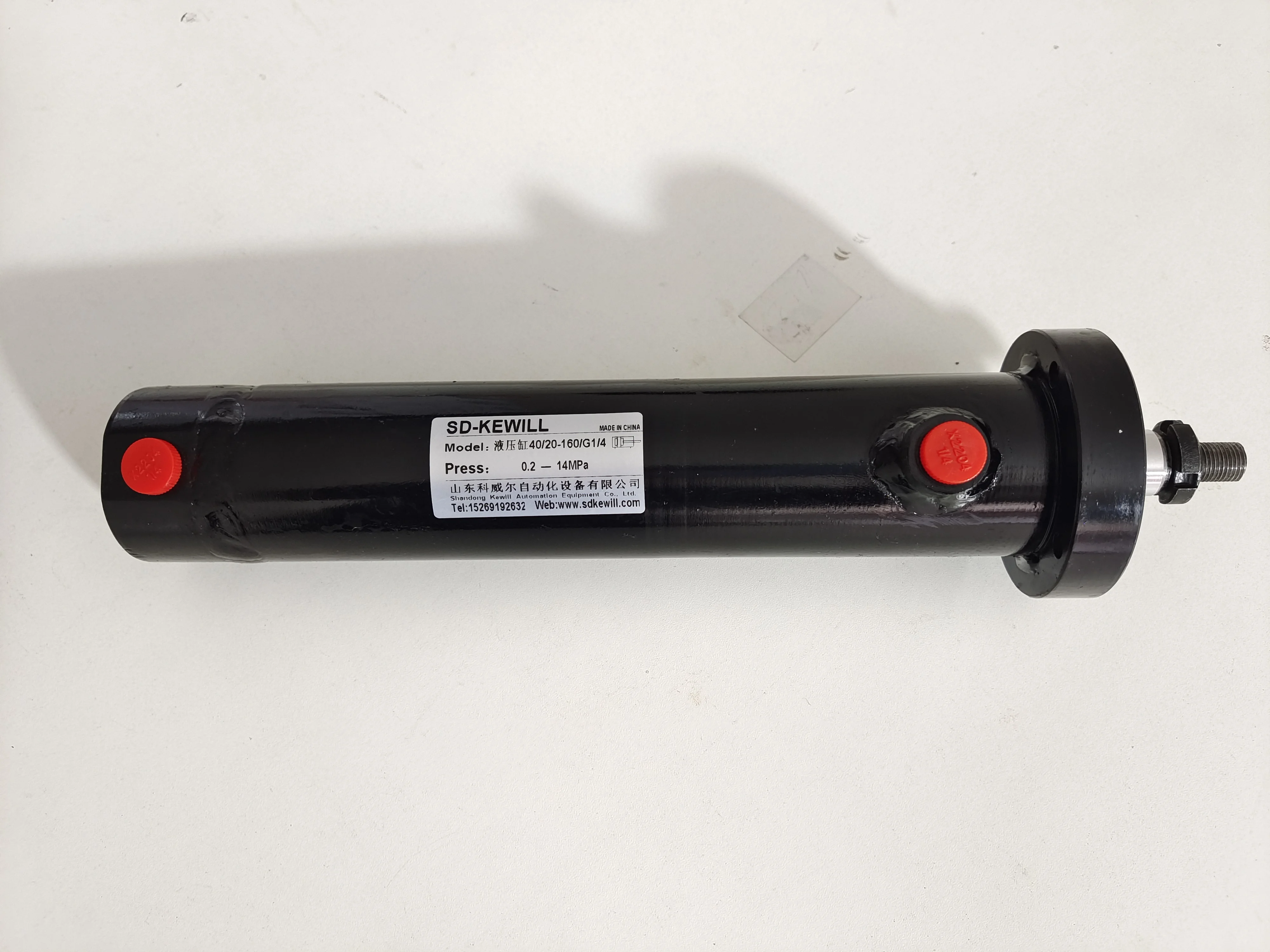 Flange type with chrome plated rod double acting cheap welded cylinders more stable running hydraulic piston cylinder