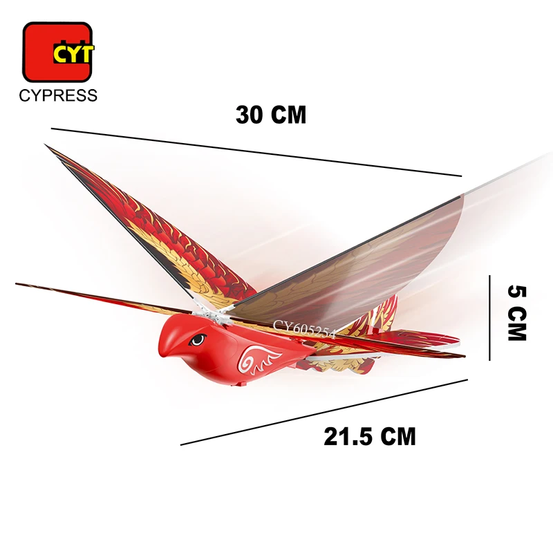 Popular 2.4Ghz Outdoor Flying RC Bird Toy Easy To Fly Remote Control Toys Bird Model With Light