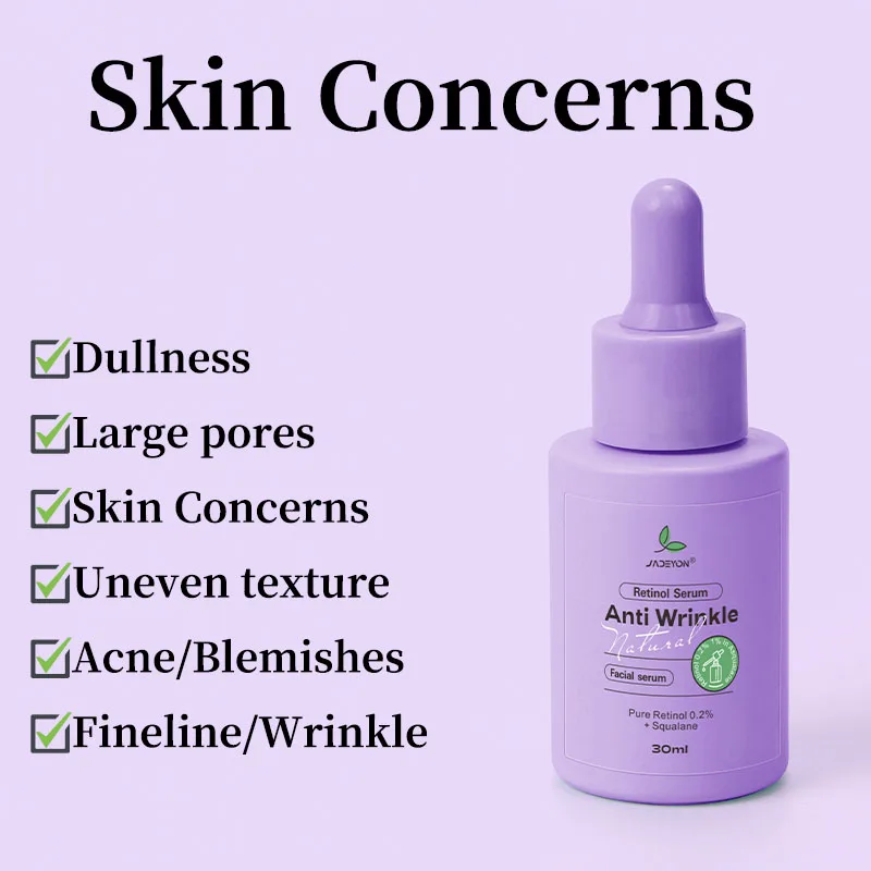 Organic Retinol Serum with Hyaluronic Acid and Collagen Natural Facial Serum for Firming and Whitening for Lips and Skin Care