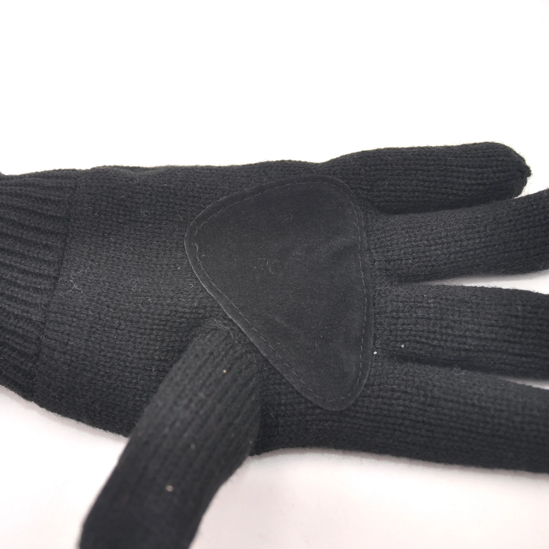 Thermal Cotton Lined Acrylic Winter Knitted Black Adult Men 3M Thinsualte  Men Leather Glove