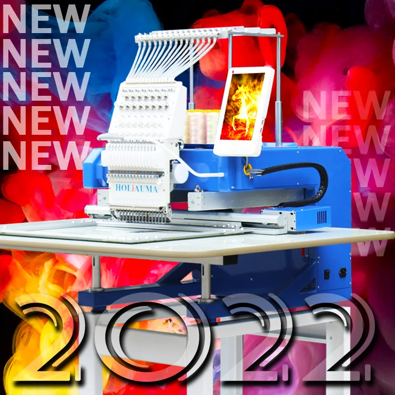5 Year warranty HOLiAUMA high quality 1 head computer embroidery machine hat/tshirt/flat machines like