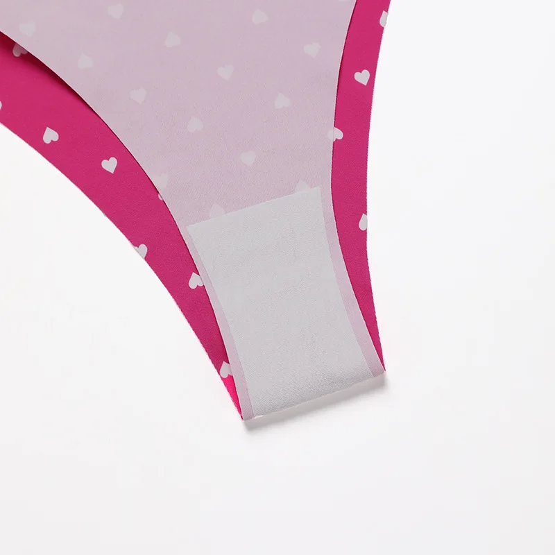 Adjustable Waist Belt Seamless Bikini Ice Silk Cutting Thongs Everyday Kids Adults Lipkiss Printed Traceless G String Thongs