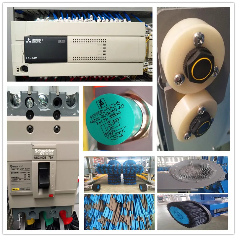 Auto carwash machine for rollover car washing machine with five brushes