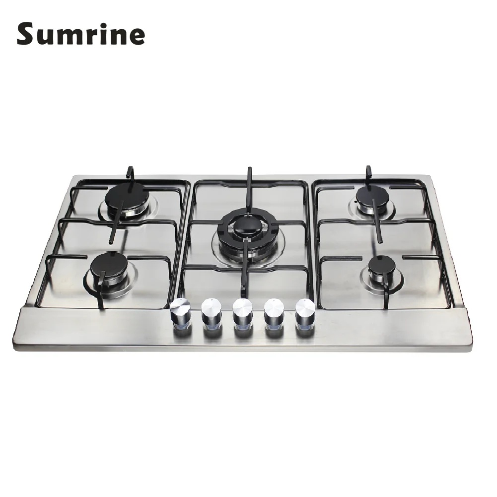 4 burner black stainless steel gas cooktop hot plate electric and gas hob hot selling commercial stove