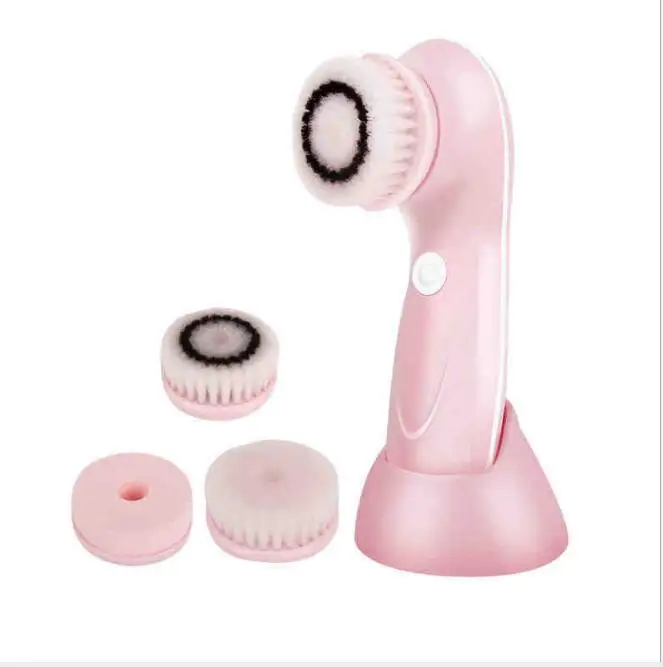 
USB Electric Sonic Face Cleansing Brush 3 In 1 Deep Pore Cleaner Waterproof Face Massage Rechargeable Sonic Cleansing Brush 
