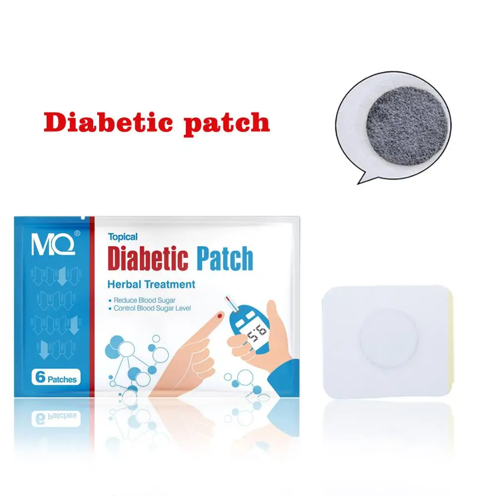 High efficiency 6Pcs Diabetic Patch Stabilizes Blood Sugar Balance Glucose Content Natural Herbs Diabetes Plaster