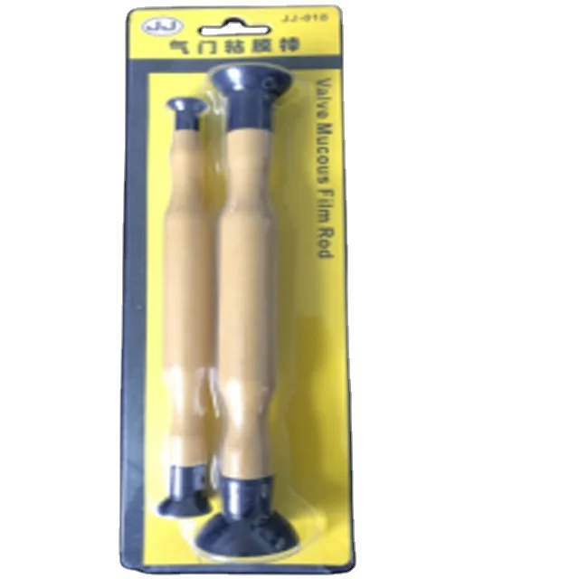 2pcs Double Cup Wooden Handle Valve Lapper Tool Set Motorcycle Engine Tools Valve Grinding Set