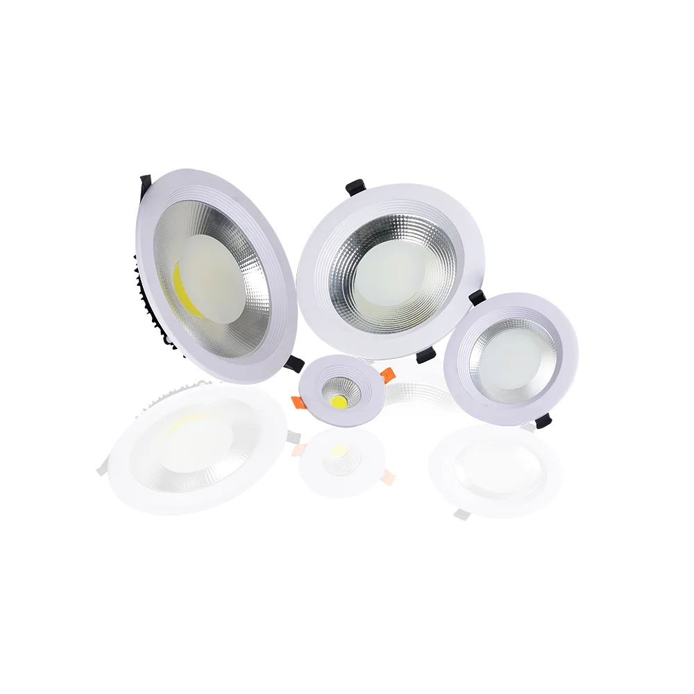 High Quality 7W 10W 15W 30W COB LED downlight residential recessed etl dali trimless downlights