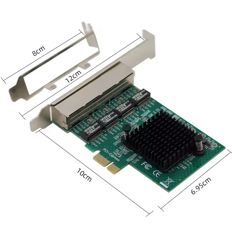 Лучшая Двухдиапазонная беспроводная карта PCI-E сетевая для настольного ПК RJ45 1000 м адаптера