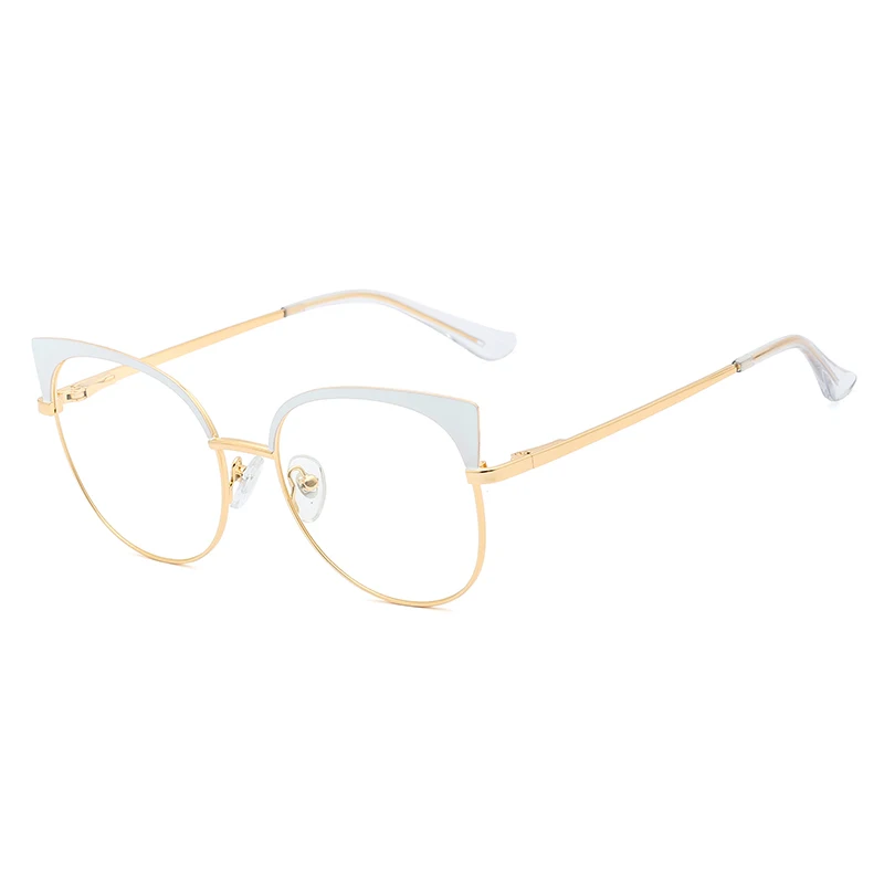 MS 93388 New Model China High Quality Half Rim Metal Material Optical Spectacle Frame Eyewear Glasses Trendy Wholesale