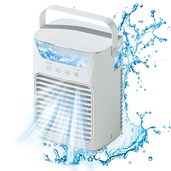 Mini Air Conditioner Air Cooler Fan 7 Colors Light USB Portable 3 Gear Personal Space Air Cooling Fan For Home