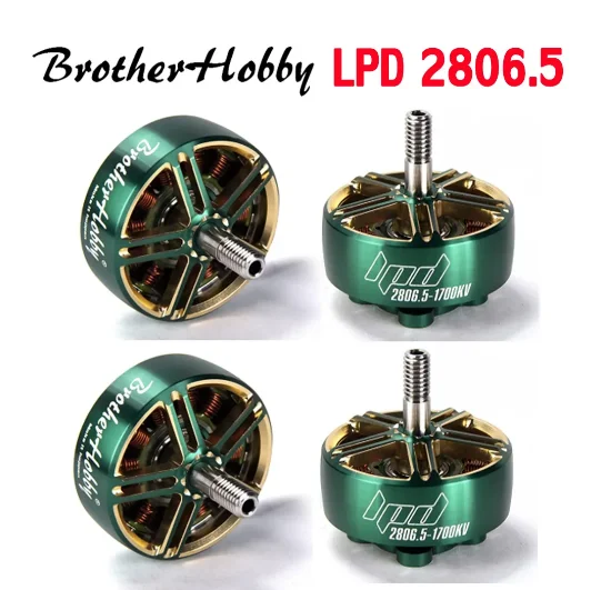Brotherhobby LPD 2806 5 1300KV/1700KV бесщеточный двигатель 4-6S из титанового сплава полый вал 6-7 дюймов Пропеллер для RC FPV гоночный Дрон