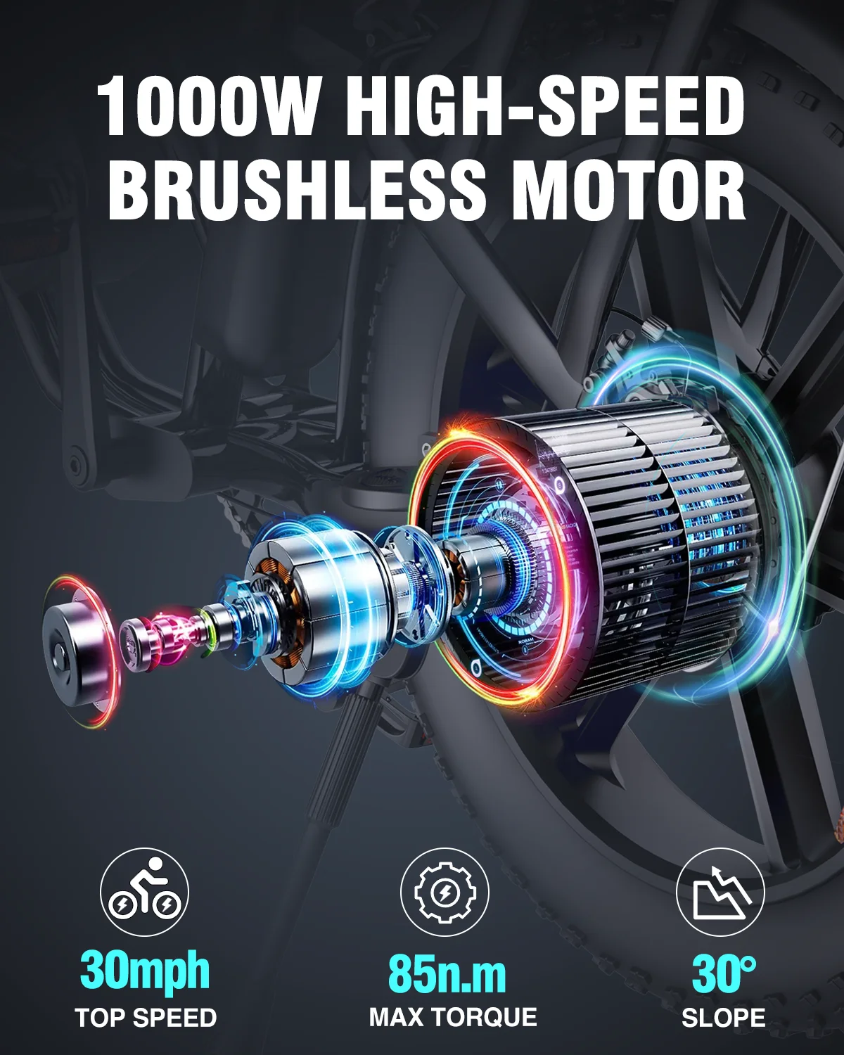 Free Shipping Thick Tyre Eletrica Bicicleta 20 Inch Wheels 1000W 15ah Electric Bicycle with Kids Seat Electronic Lithium Battery